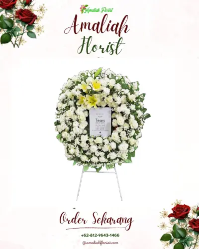 Krans Bunga Duka Cita di Kedaung Wetan