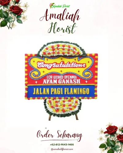 Bunga Papan Congratulation di Kedaung Wetan